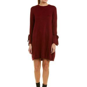 Paper Crown tie-cuff wool-blend knit sweater dress